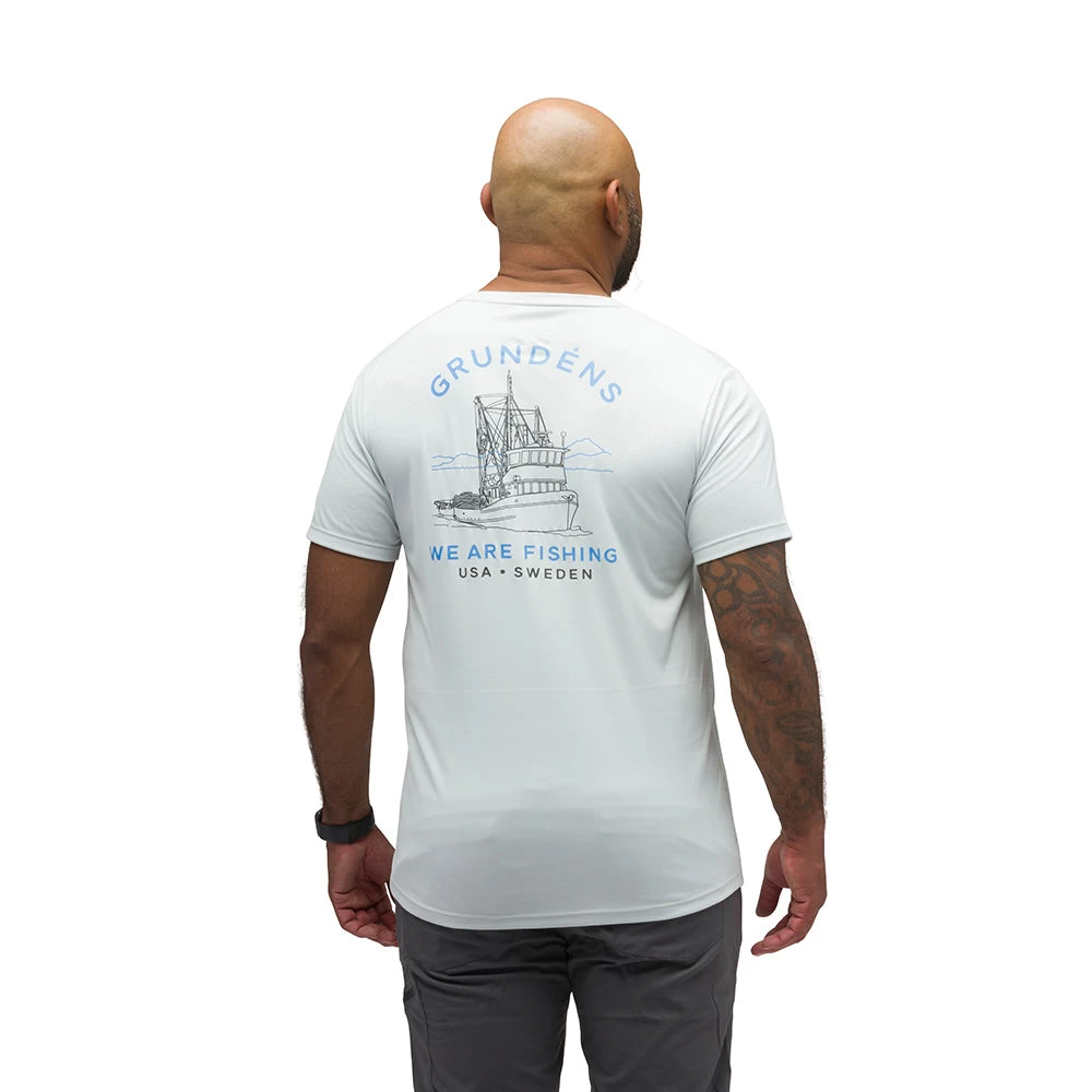 Grundens Linear Wave SS Tech Tee 3 Grundens Linear Wave SS Tech Tee - Image 3