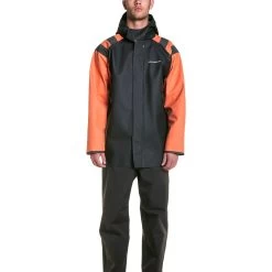 Grundens Balder 302 Hooded Commercial Fishing Jacket 8 Grundens Balder 302 Hooded Commercial Fishing Jacket -Grundens BalderJacket302 Orange Model