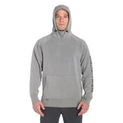 Grundens Dillingham Tech Hoodie -Grundens DillinghamTechHoodie MetalHeather ModelShot