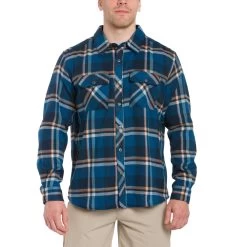 Grundens Cordova Flannel Shirt 15 Grundens Cordova Flannel Shirt -Grundens Model DeepWaterPlaid