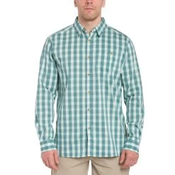 Grundens Platform Long Sleeve Shirt -Grundens Model PlatformLS BermudaPlaid