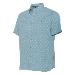 Grundens Platform Short Sleeve Shirt -Grundens PlatformShirt Surf Anchor 01