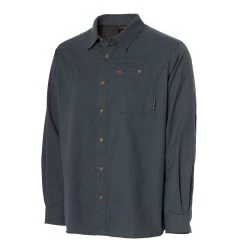 Grundens Steelhead Shirt LS -Grundens SteelheadFlannel DarkSlate 02
