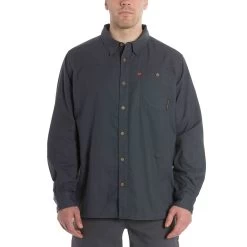 Grundens Steelhead Shirt LS -Grundens SteelheadFlannel DarkSlate 06
