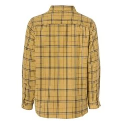 Grundens Steelhead Shirt LS -Grundens SteelheadFlannel FallLeafWindowpanePlaid 03