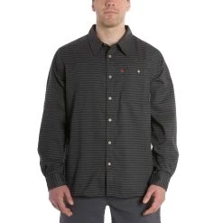 Grundens Steelhead Shirt LS -Grundens SteelheadFlannel IronStripe 06