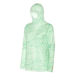 Grundens Women's Solstrale Hoodie -Grundens W SolstraleHoodie Sage LiquidPrint 03