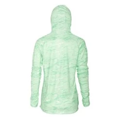Grundens Women's Solstrale Hoodie -Grundens W SolstraleHoodie Sage LiquidPrint 04