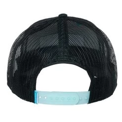 Grundens Women's Script Trucker Hat -Grundens WomensScript Trucker Black Back