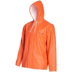 Grundens Clipper 82 Hooded Commercial Fishing Jacket 23 Grundens Clipper 82 Hooded Commercial Fishing Jacket -Grundens clipper 82 orange side