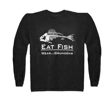Grundens Gage Eat Fish Long Sleeve Tee Shirt 1 Grundens Gage Eat Fish Long Sleeve Tee Shirt