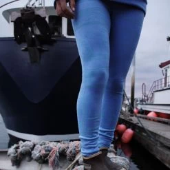 Grundens Maris Fishing Leggings X - Salmon Sisters Print -Grundens grundens maris leggings x salmon sisters print sky blue 66840.1651206515