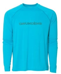 Grundens Solstrale Lightweight Long Sleeve Shirt - Turqouise - M