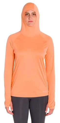 Grundens Womens Solstrale Hoodie - Coral - Large -Grundens grundens womens solstrale hoodie coral l 88489.1651412534